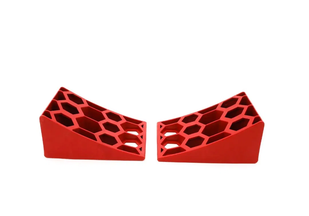 WS-DWCS – WEIGH SAFE Wheel Chock, Bright Orange Plastic Set of 4